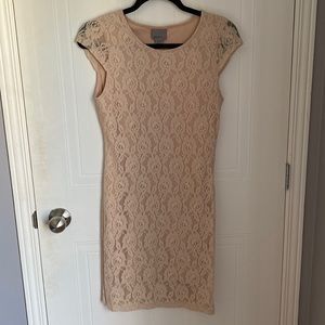 Vero Moda pink lace dress